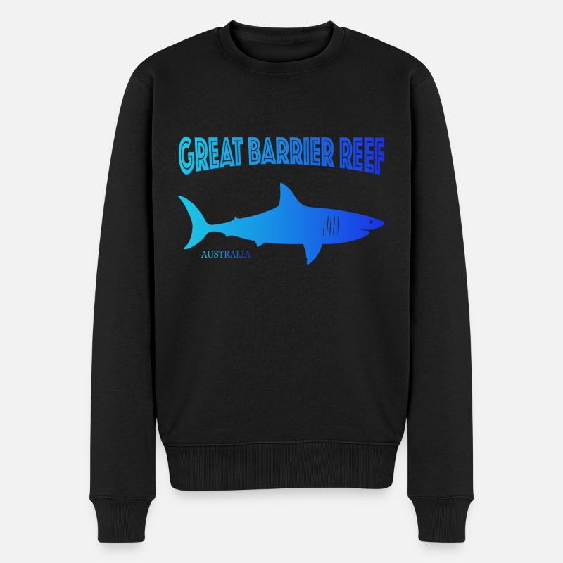 Great Barrier Reef - Männer Premium Bio Pullover - Schwarz
