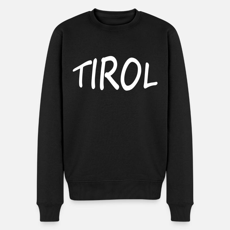 TIROL - Männer Premium Bio Pullover - Schwarz