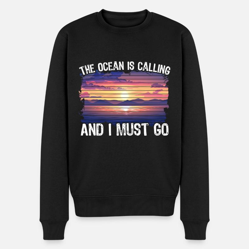 Océan Abnoe Plongée Océan Requin - Pull Premium bio Homme - noir
