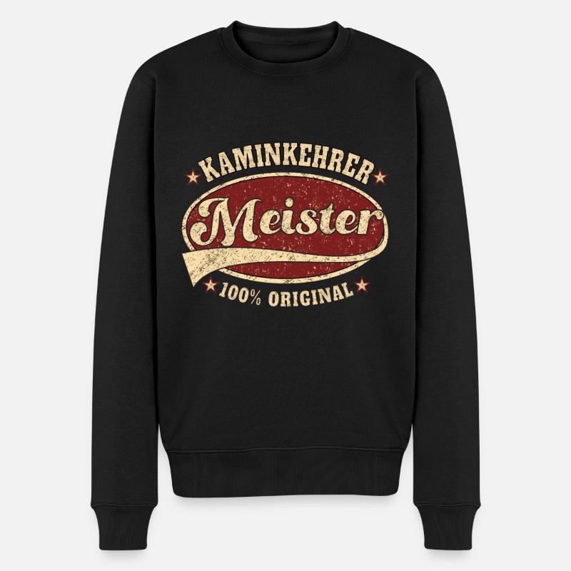 Kaminkehrer Meister 100 % original - Männer Premium Bio Pullover - Schwarz