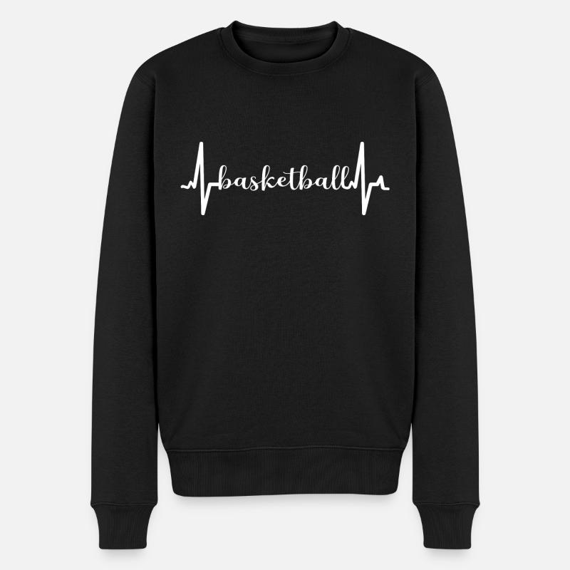 Basket-ball - Pull Premium bio Homme - noir
