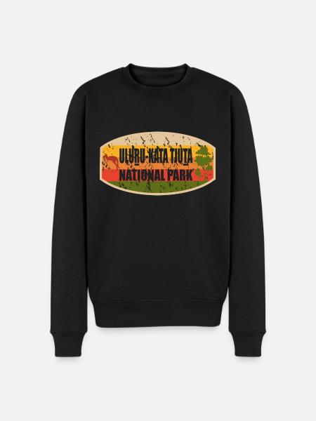 Uluru Kata Tjuta National Park - Men's Premium Organic Jumper - black