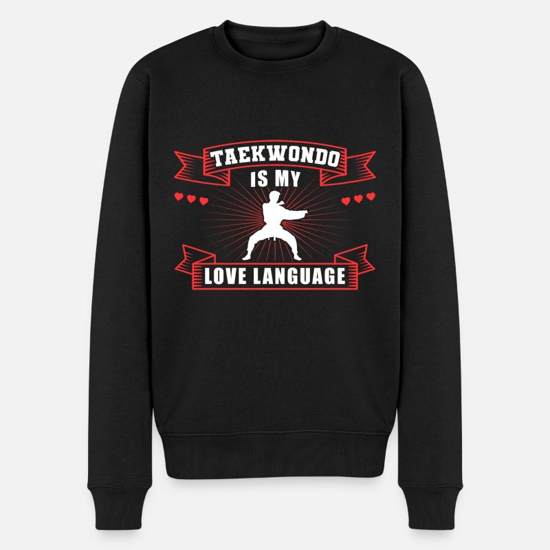 TKD Korean Martial Arts Tae Kwon - Männer Premium Bio Pullover - Schwarz