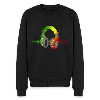 Reggae Musique Afrique Jamaica Rastafari - Pull Premium bio Homme - noir - Devant - Nico (187cm)