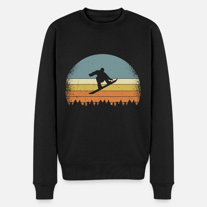 Snowboard Snowboarding Snowboarden - Pull Premium bio Homme - noir
