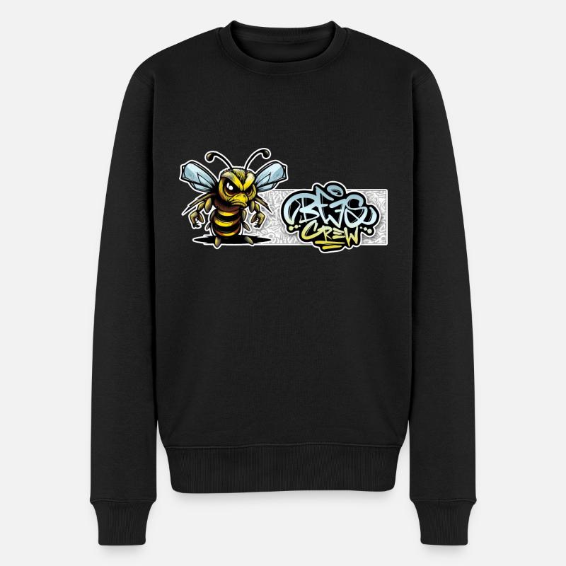 Abeille CUT BG BEESCREW NOUVEAU 2023 - Pull Premium bio Homme - noir