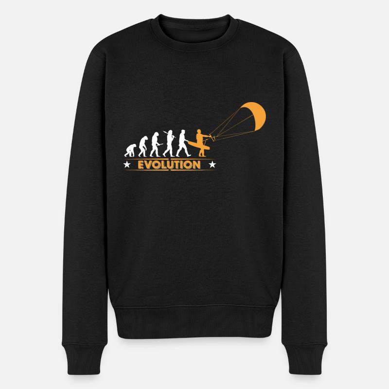 Kitesurfing - evolution - Men's Premium Organic Jumper - black