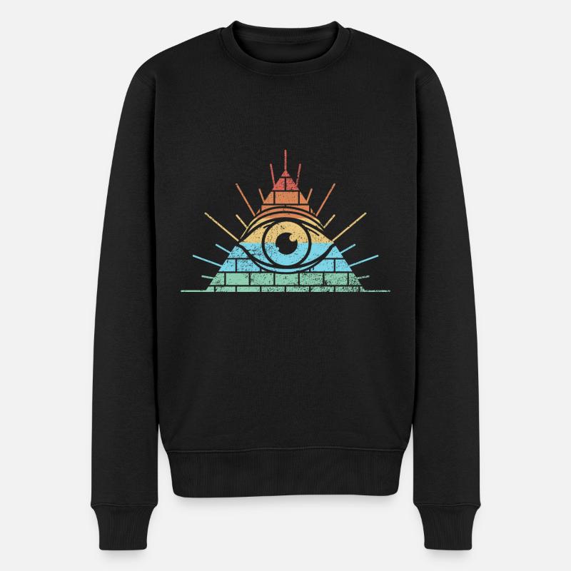 Masonic Freemasonry Fraternal - Männer Premium Bio Pullover - Schwarz