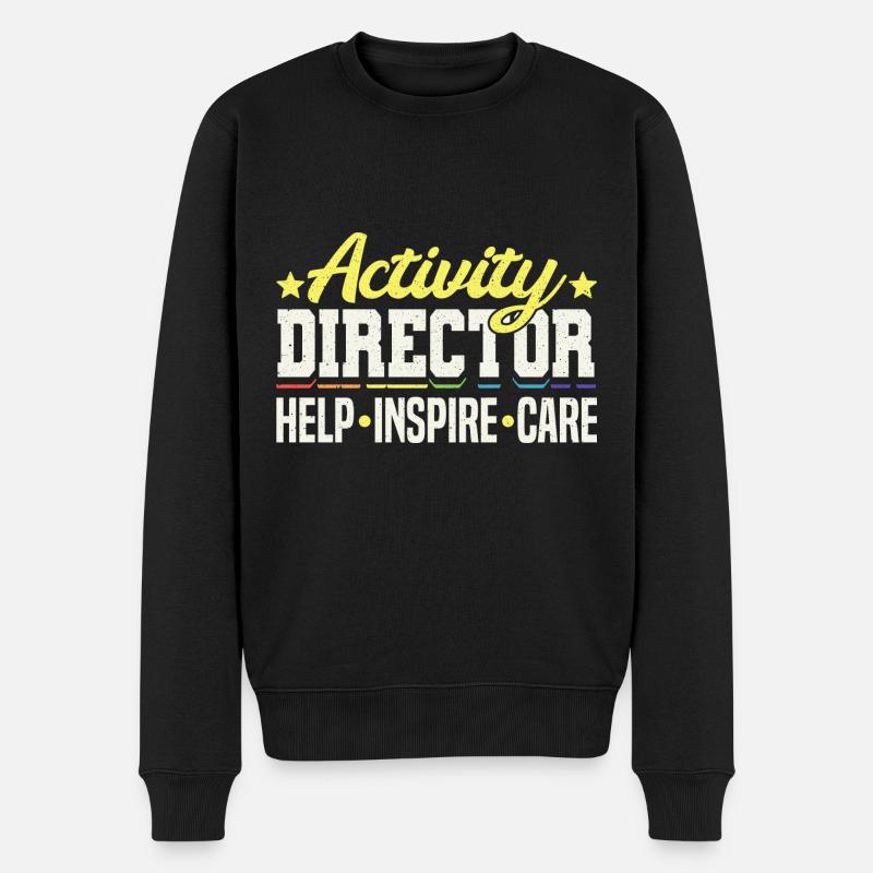 Awesome Activity Director - Männer Premium Bio Pullover - Schwarz