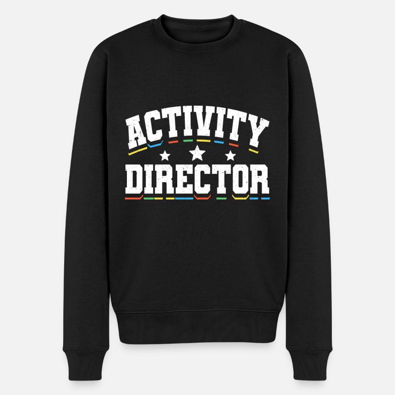Activity Director Appreciation - Männer Premium Bio Pullover - Schwarz
