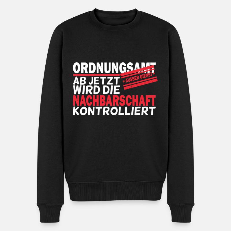 Ordnungsamt Ausser Dienst Rentner Geschenk - Männer Premium Bio Pullover - Schwarz