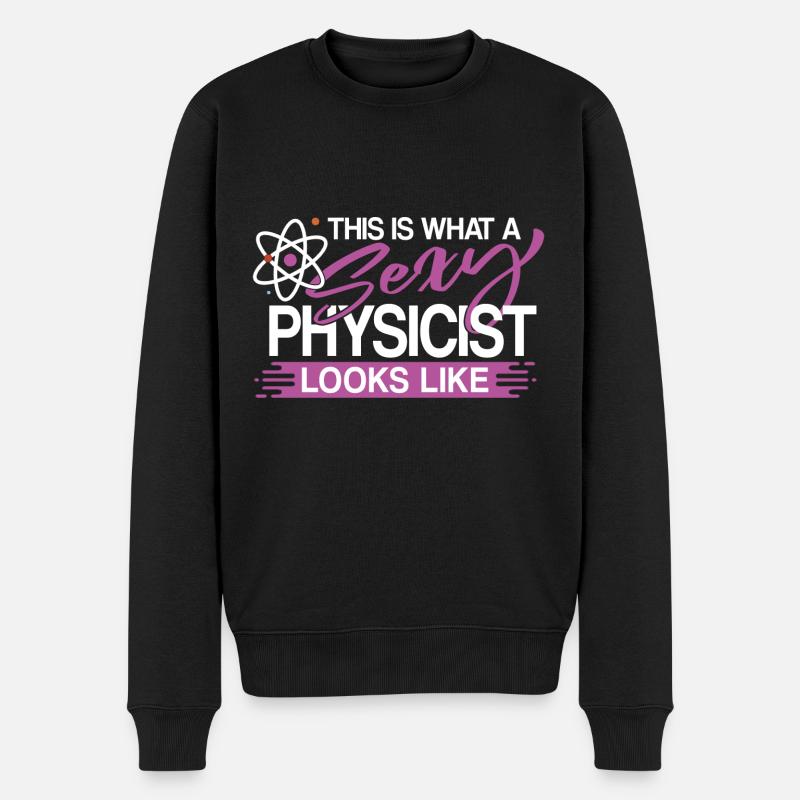 Physiker - Männer Premium Bio Pullover - Schwarz