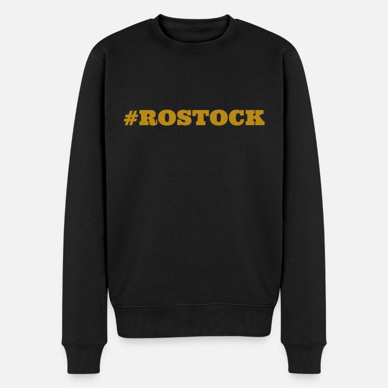 #Rostock Allemagne de l’Est - Pull Premium bio Homme - noir