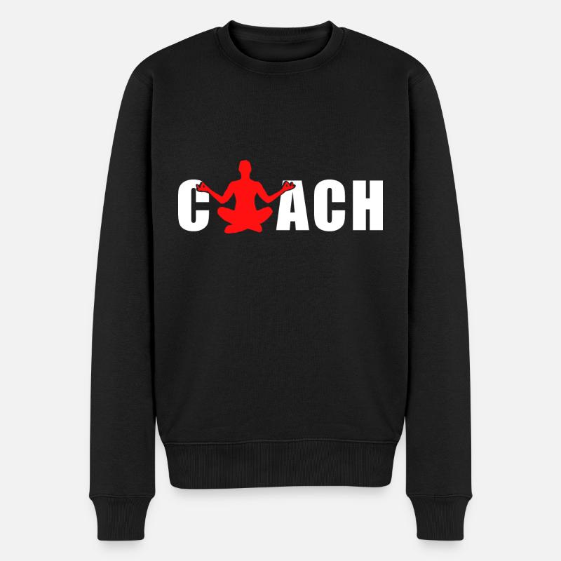 coach yoga - Pull Premium bio Homme - noir