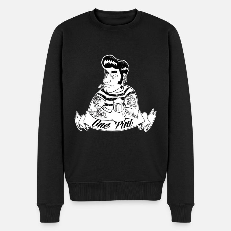 tatoo one pint - Pull Premium bio Homme - noir
