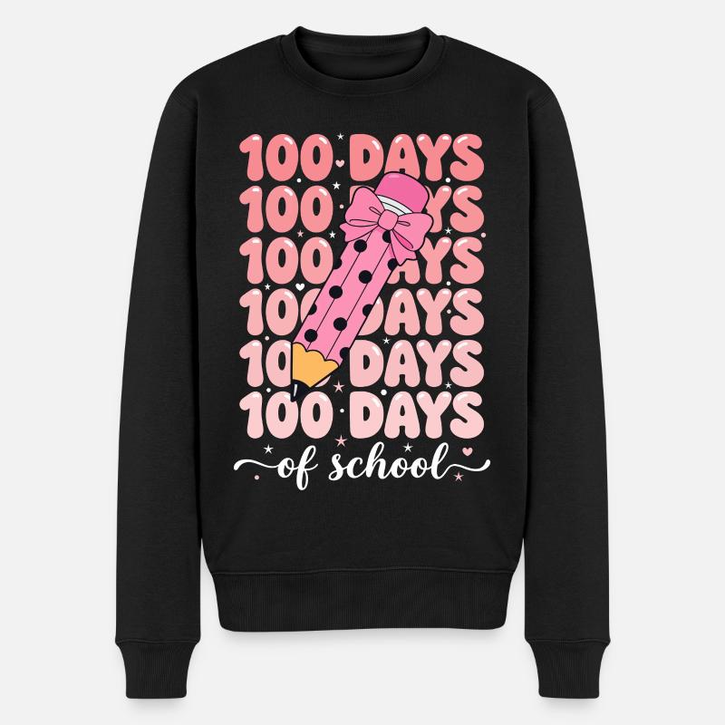 Célébration des 100 jours d’école - Pull Premium bio Homme - noir