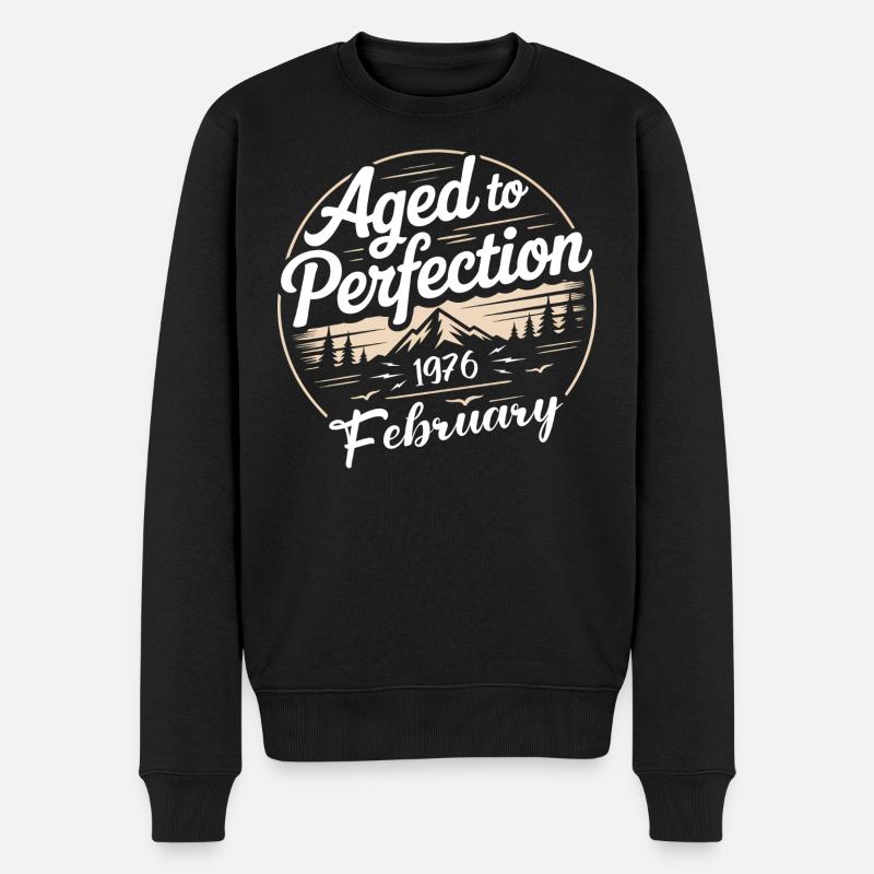 Février 1976 - Pull Premium bio Homme - noir
