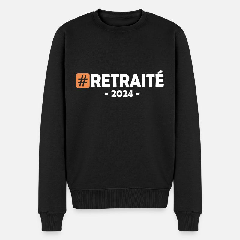 retraité retraite 2024 - Pull Premium bio Homme - noir
