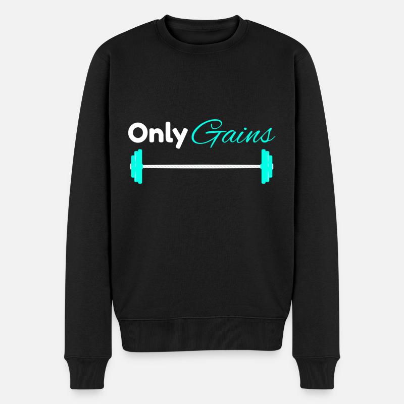 Seuls les gains - Pull Premium bio Homme - noir