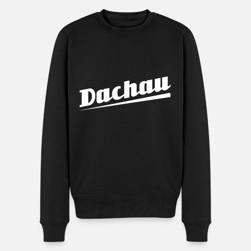Dachau - Textdesign mit Stadtnamen - Männer Premium Bio Pullover - Schwarz
