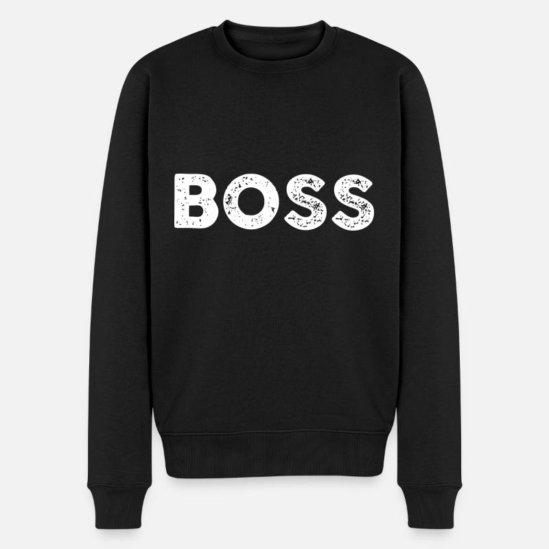 Boss - Pull Premium bio Homme - noir