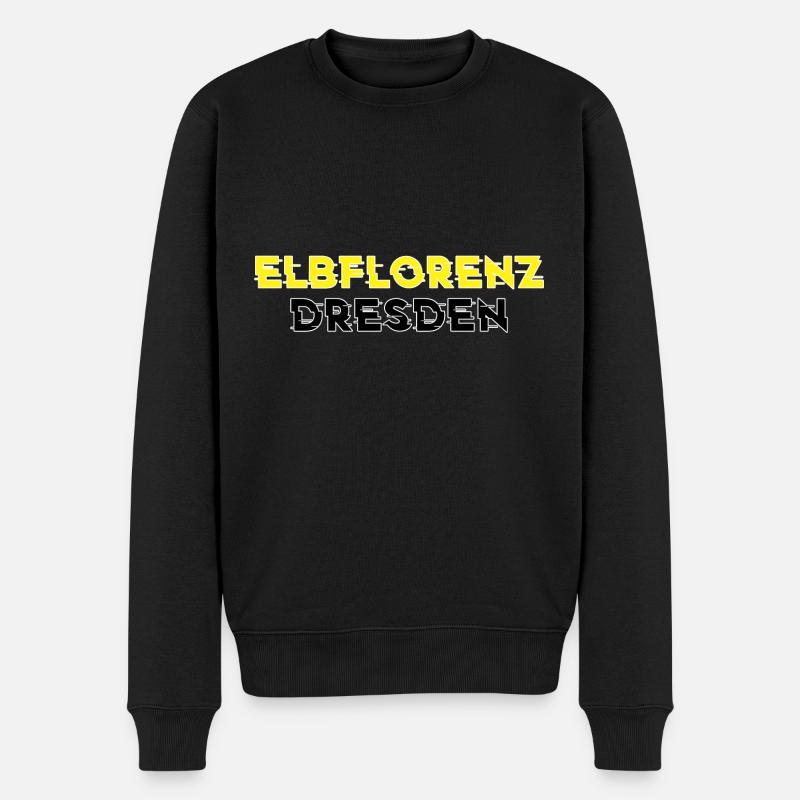 Elbflorenz Dresden Heimat Dresdner Geschenk - Männer Premium Bio Pullover - Schwarz