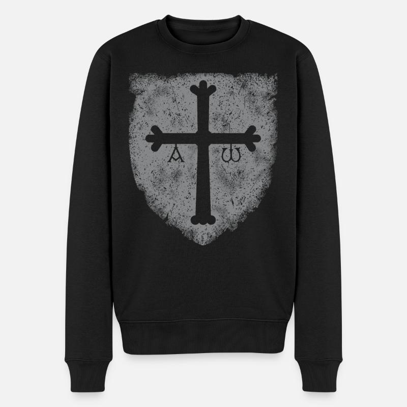 Asturies GRIS - Pull Premium bio Homme - noir