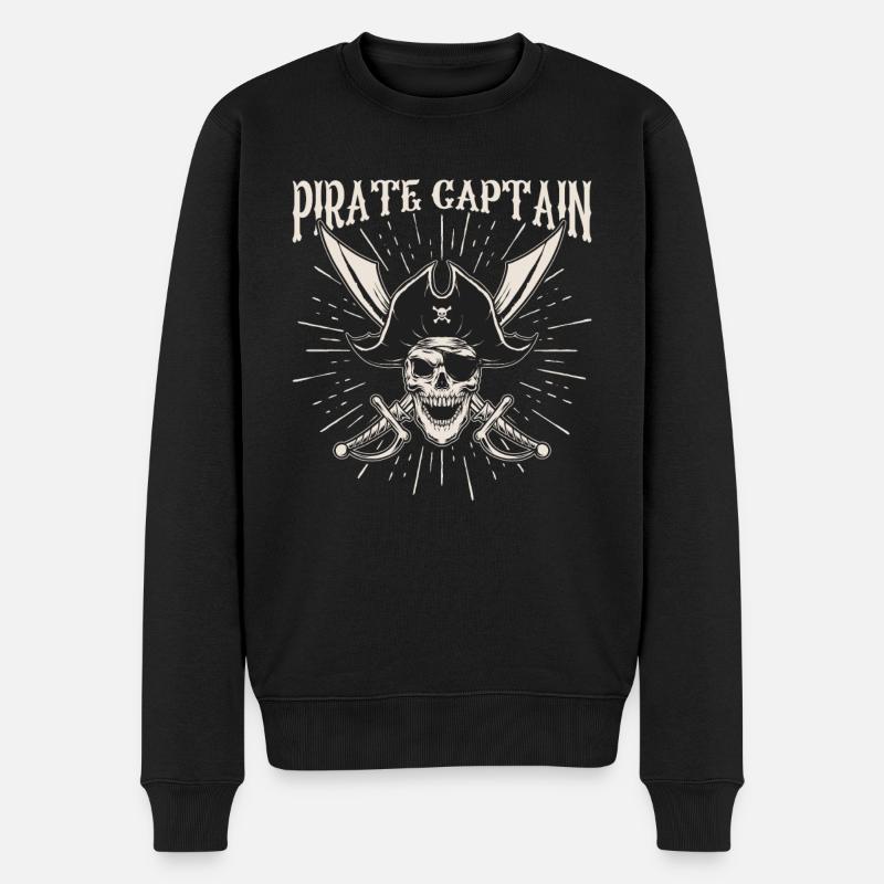 Capitaine pirate - Aventure - Pull Premium bio Homme - noir