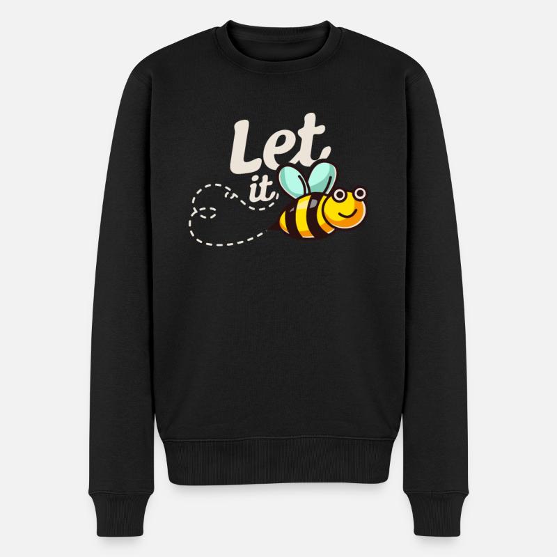 Let it BEE - abeilles - Pull Premium bio Homme - noir