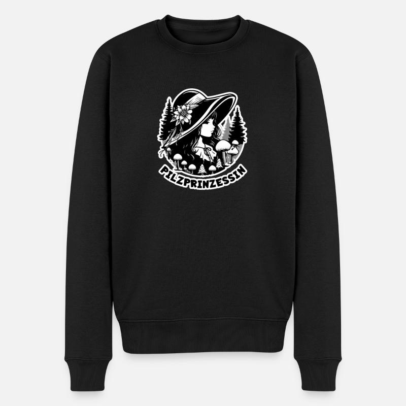 Princesse champignon - Pull Premium bio Homme - noir