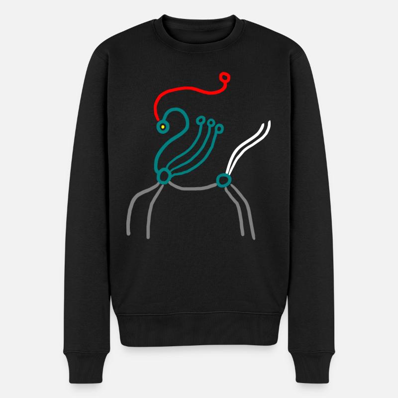 avatar de cheval - Pull Premium bio Homme - noir