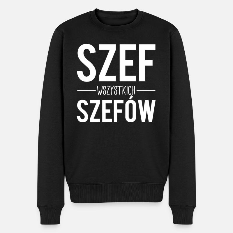 Szef wszystkich szefow polonais - Pull Premium bio Homme - noir