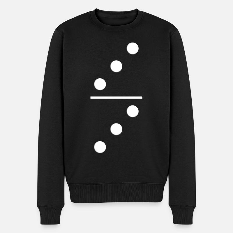 Domino Gruppenkostüm 3 3 Fasching Geschenk T-Shirt - Männer Premium Bio Pullover - Schwarz
