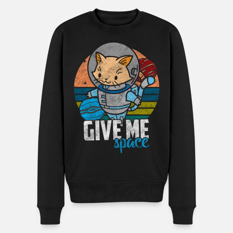 Chats Chat Maman - Pull Premium bio Homme - noir