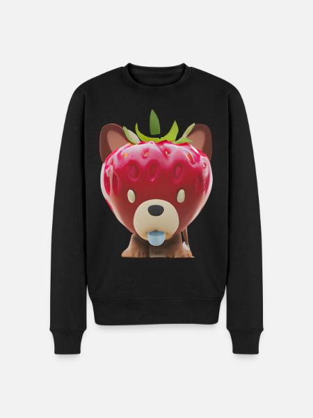 Chien fraise - Pull Premium bio Homme - noir