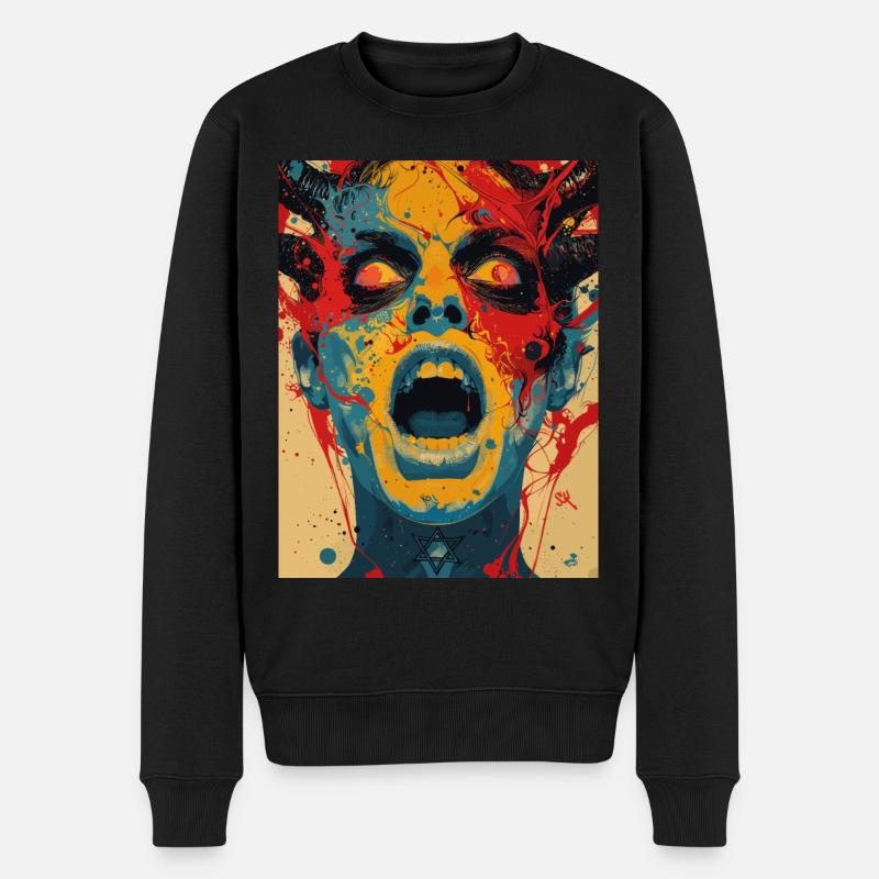 The Female Devil - Männer Premium Bio Pullover - Schwarz