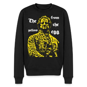 The Yellow From The Egg - Männer Premium Bio Pullover - Schwarz - Vorne - Nico (187cm)