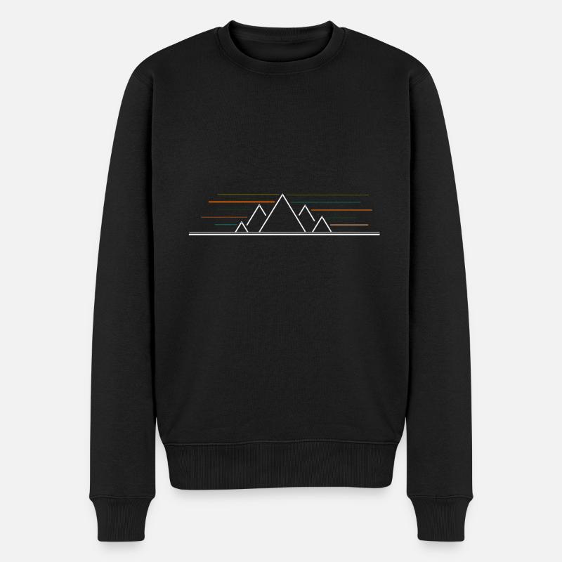 Montagnes - Pull Premium bio Homme - noir