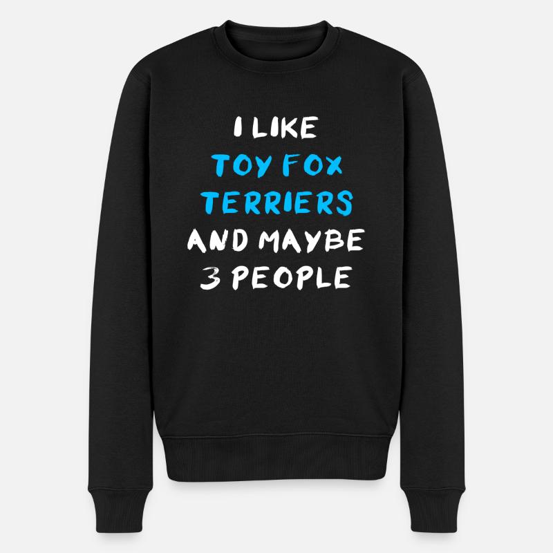 Renard terrier jouet - Pull Premium bio Homme - noir