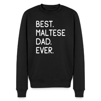 Malteser Maltese - Men's Premium Organic Jumper - black - Front - Nico (187cm)