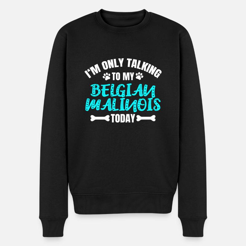 Belgian Malinois - Männer Premium Bio Pullover - Schwarz