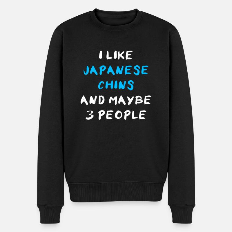 Menton japonais - Pull Premium bio Homme - noir