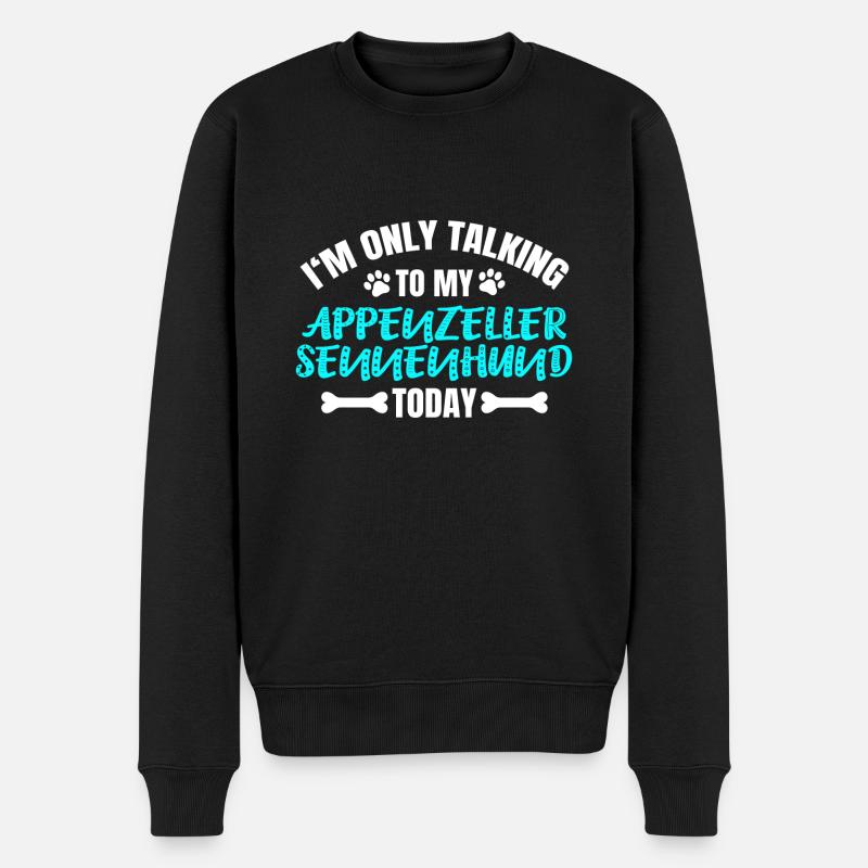 Appenzeller Sennenhund Besitzer Besitzerin - Männer Premium Bio Pullover - Schwarz