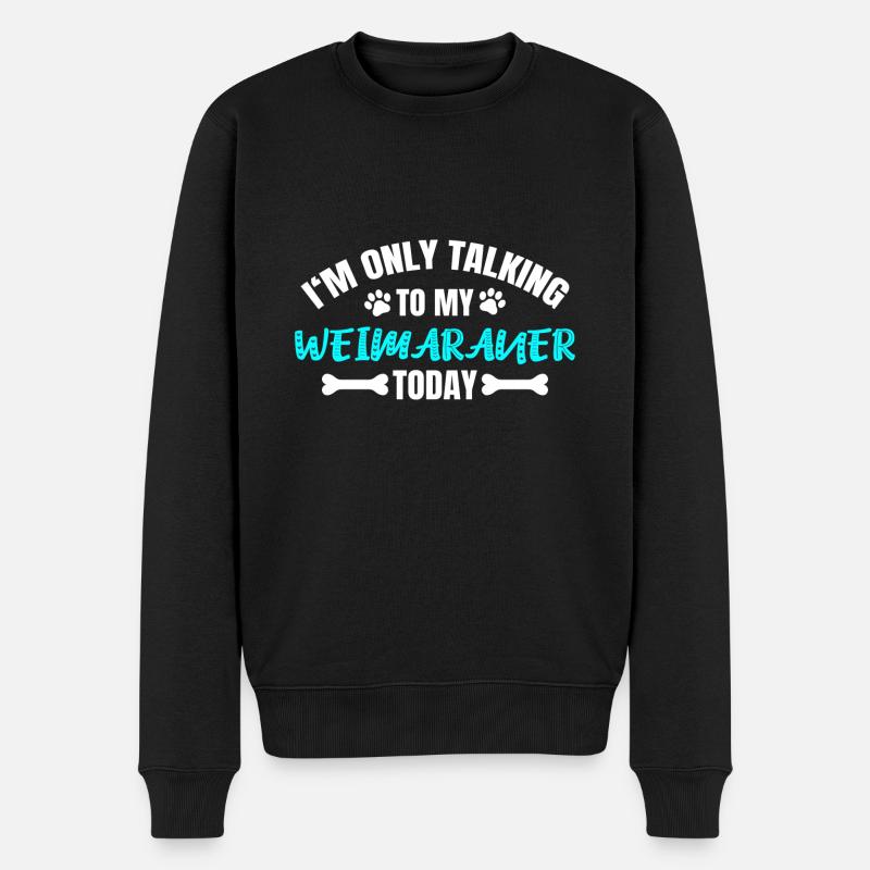 Weimaraner - Pull Premium bio Homme - noir