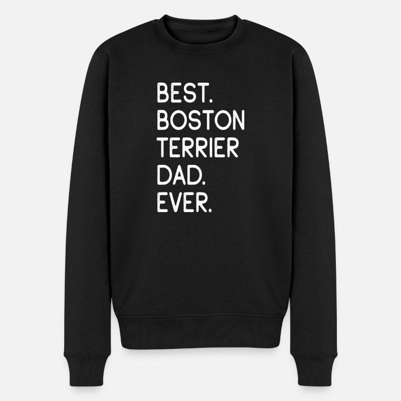 Boston Terrier - Pull Premium bio Homme - noir