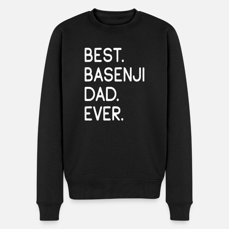 Basenji - Männer Premium Bio Pullover - Schwarz