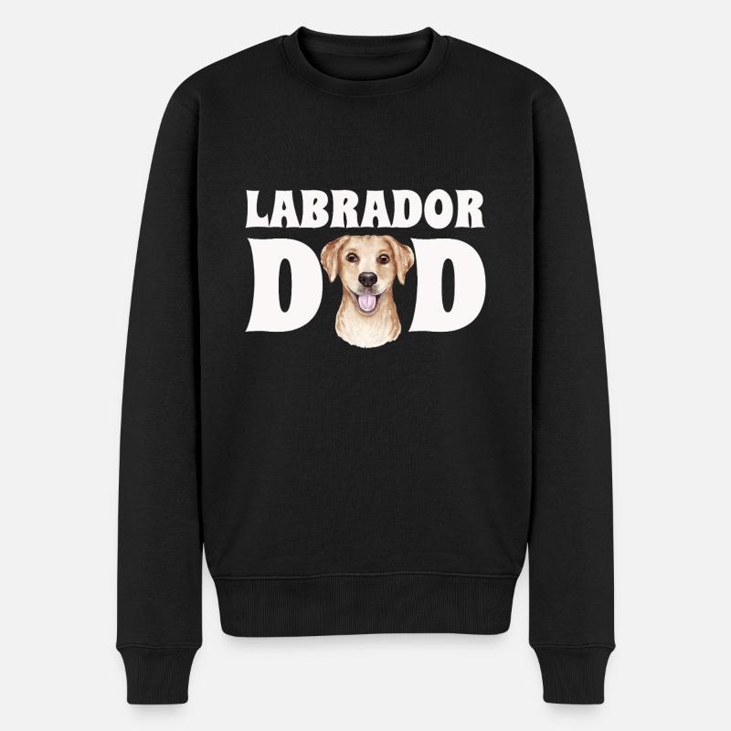 Papa Labrador - Pull Premium bio Homme - noir