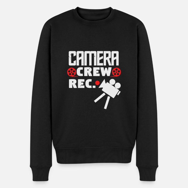 camera crew rec - Pull Premium bio Homme - noir