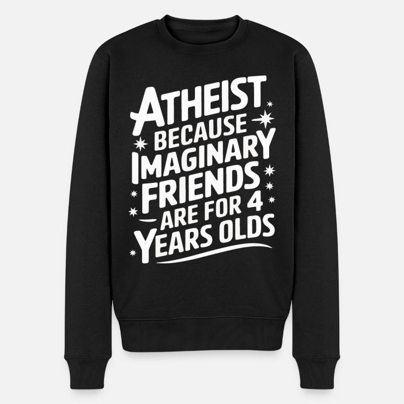 Athéisme, athée, anti-religion, agnostique - Pull Premium bio Homme - noir