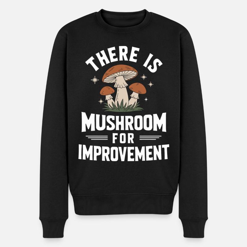 Champignons Champignons Champignon Champignon - Pull Premium bio Homme - noir